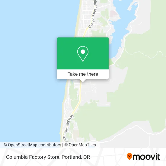 Columbia Factory Store map