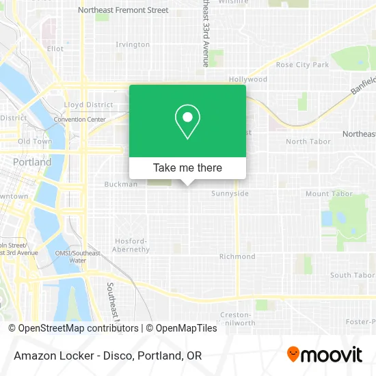 Amazon Locker - Disco map