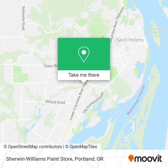Sherwin-Williams Paint Store map
