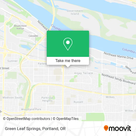 Green Leaf Springs map
