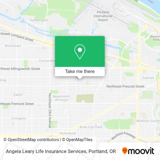 Angela Leary Life Insurance Services map