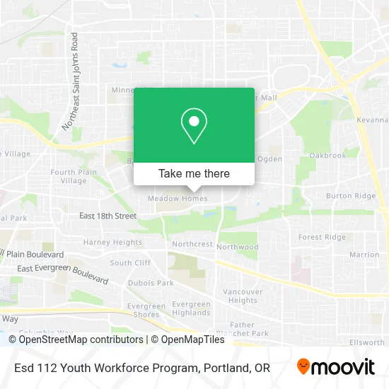 Esd 112 Youth Workforce Program map