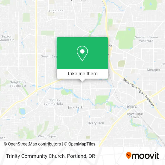Trinity Community Church map