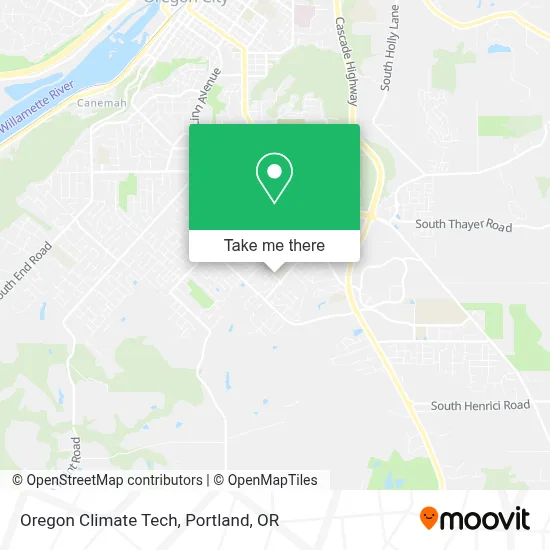Oregon Climate Tech map