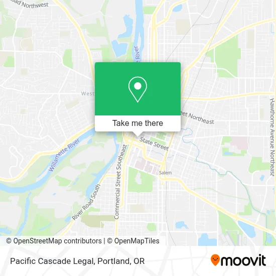 Pacific Cascade Legal map