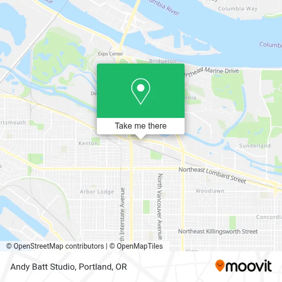 Andy Batt Studio map