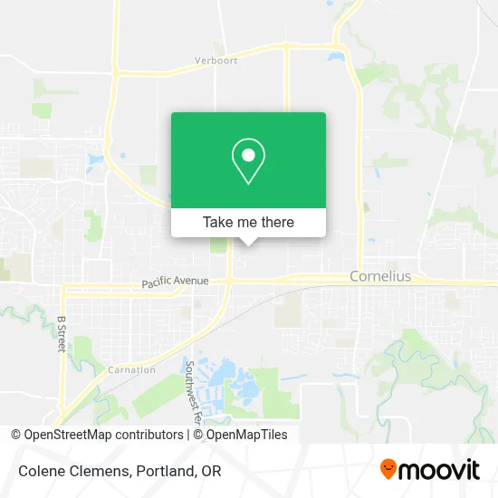 Colene Clemens map
