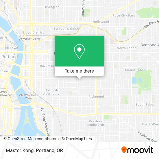 Master Kong map