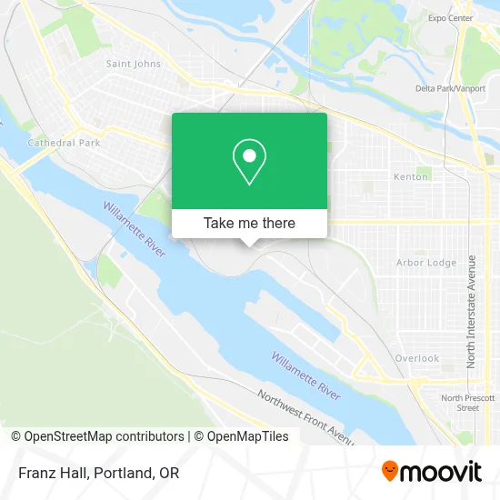 Franz Hall map
