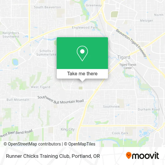 Runner Chicks Training Club map