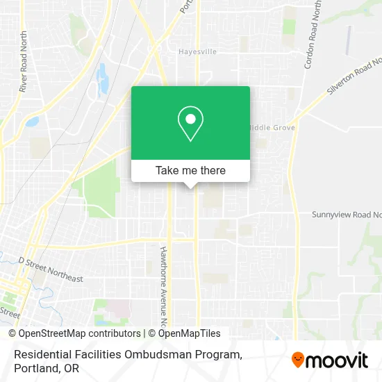Residential Facilities Ombudsman Program map