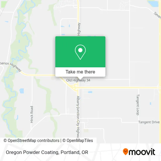 Oregon Powder Coating map