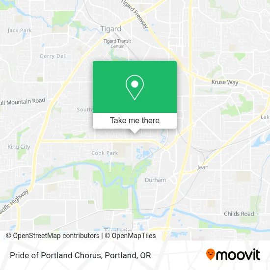 Pride of Portland Chorus map