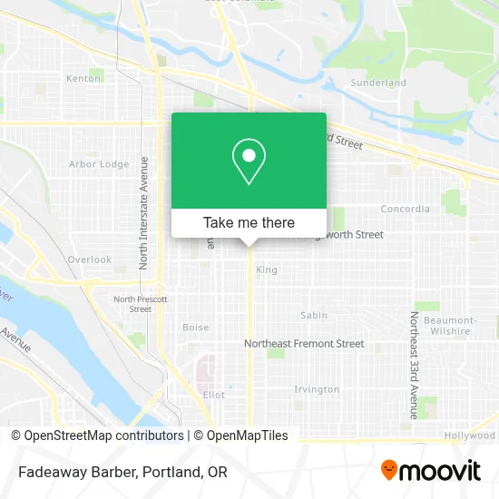 Fadeaway Barber map