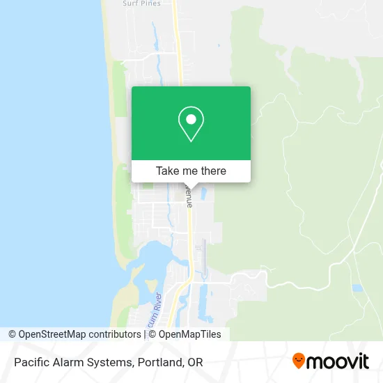 Pacific Alarm Systems map