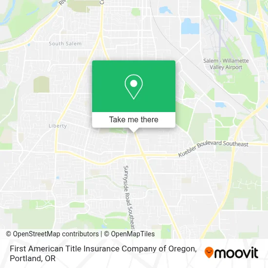 First American Title Insurance Company of Oregon map