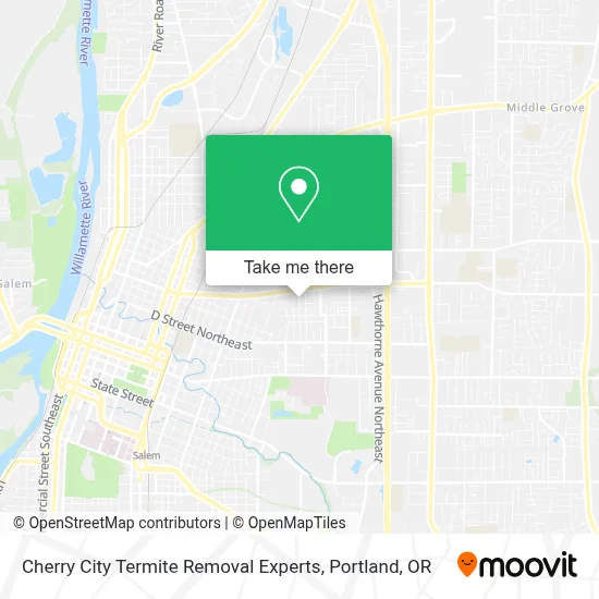 Cherry City Termite Removal Experts map