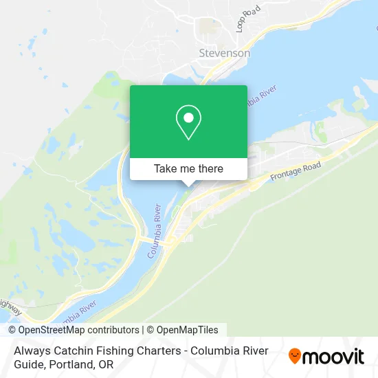 Always Catchin Fishing Charters - Columbia River Guide map