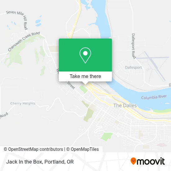 Jack In the Box map
