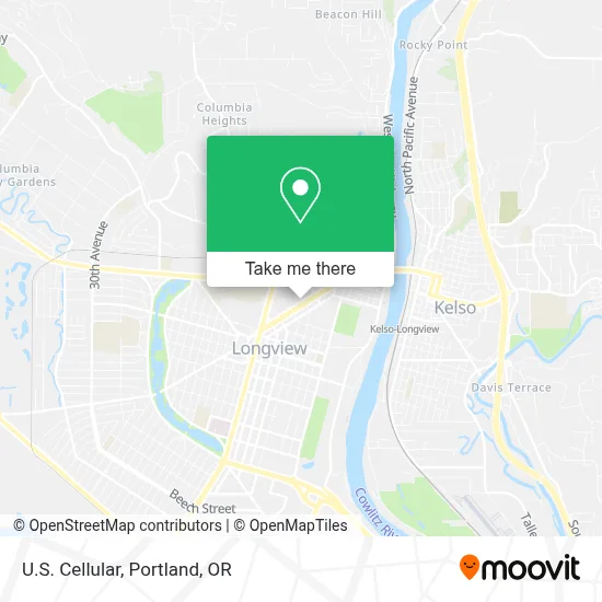 U.S. Cellular map