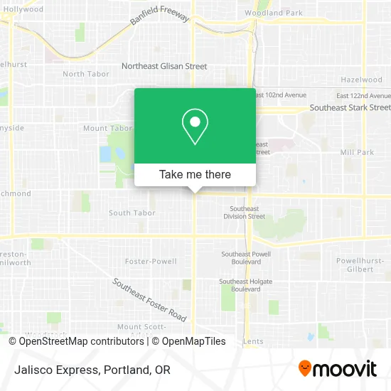 Jalisco Express map