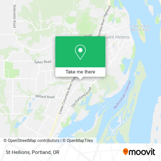 St Hellions map