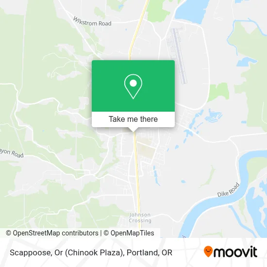 Scappoose, Or (Chinook Plaza) map
