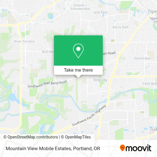Mountain View Mobile Estates map