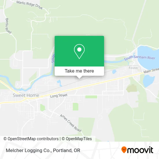 Melcher Logging Co. map