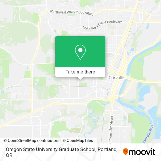Oregon State University Graduate School map