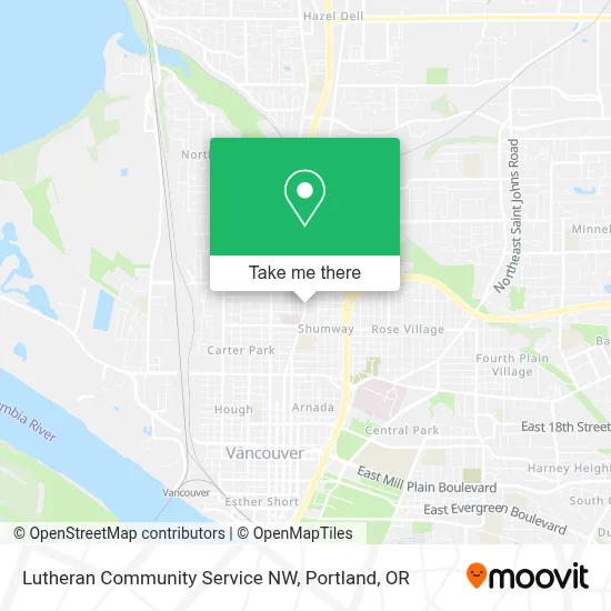 Lutheran Community Service NW map