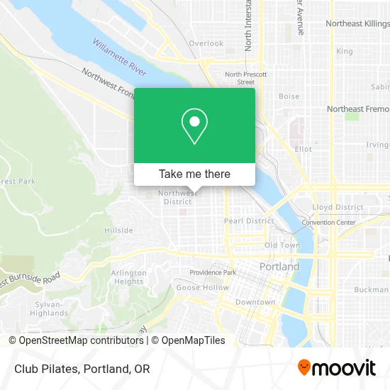 Club Pilates map