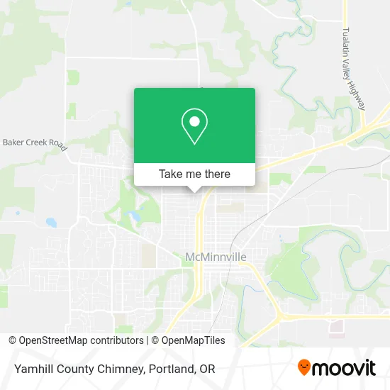 Yamhill County Chimney map
