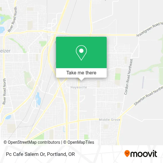 Pc Cafe Salem Or map