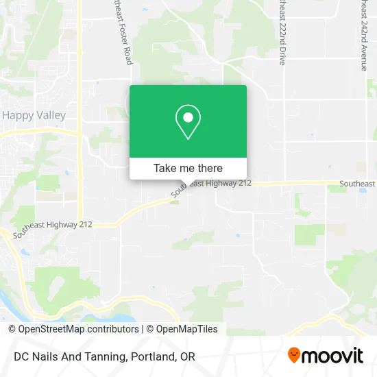DC Nails And Tanning map