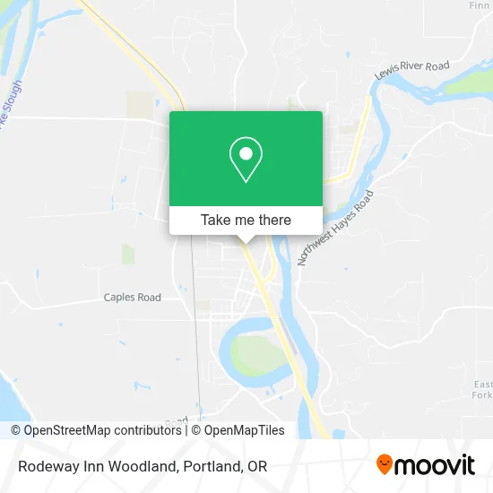 Rodeway Inn Woodland map