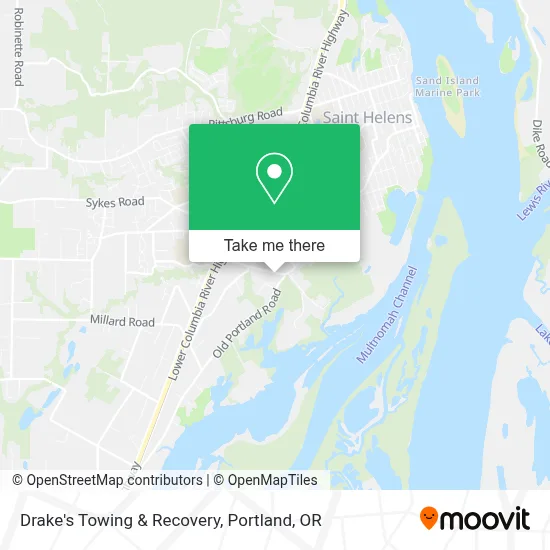 Drake's Towing & Recovery map