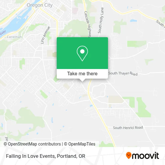 Falling In Love Events map