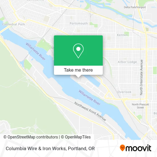 Columbia Wire & Iron Works map