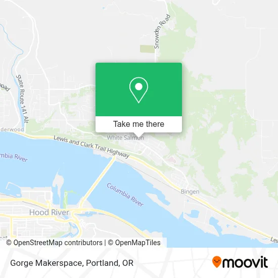 Gorge Makerspace map