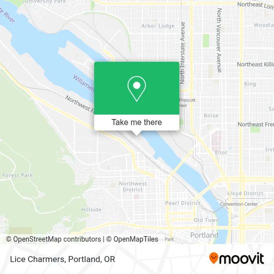 Lice Charmers map