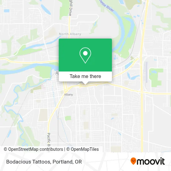 Bodacious Tattoos map
