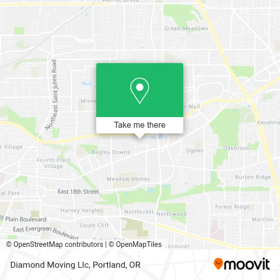 Diamond Moving Llc map