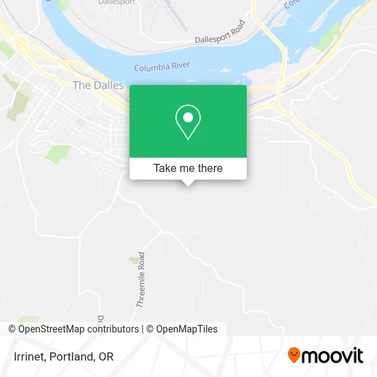 Irrinet map