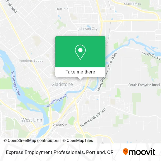 Express Employment Professionals map