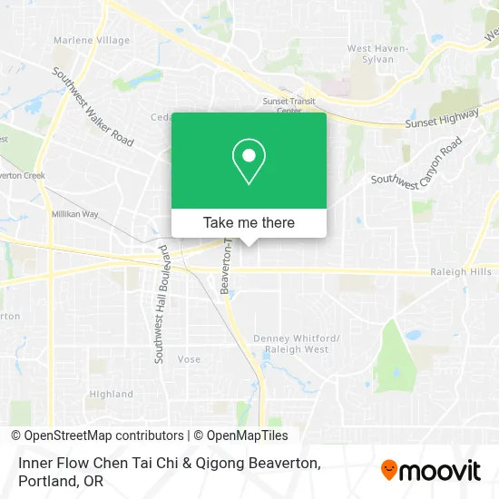 Inner Flow Chen Tai Chi & Qigong Beaverton map