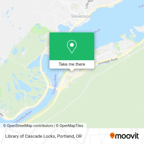 Library of Cascade Locks map