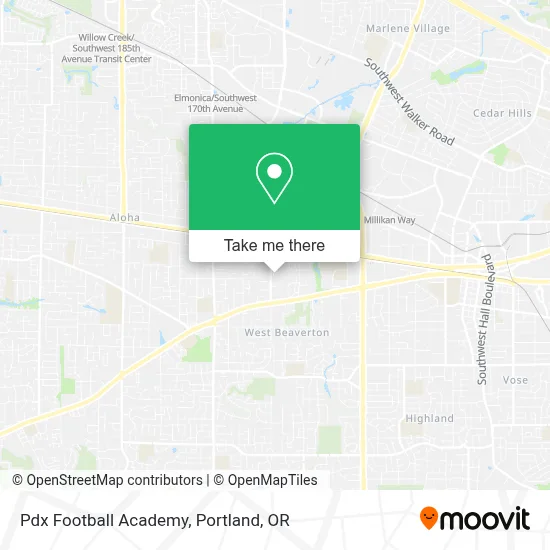Pdx Football Academy map