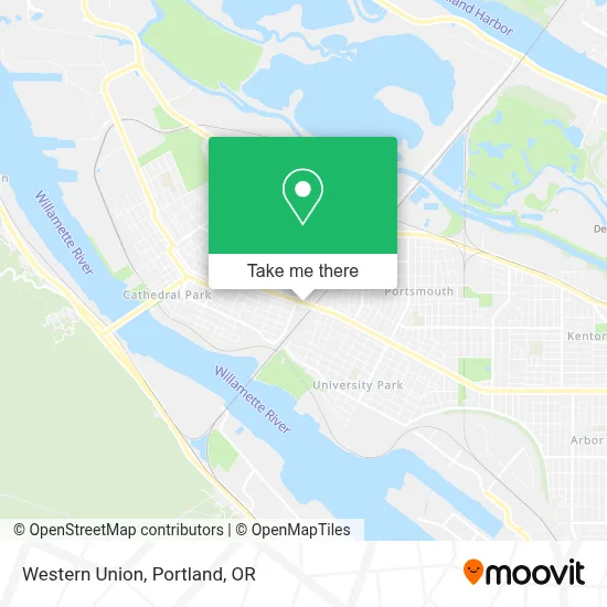 Western Union map