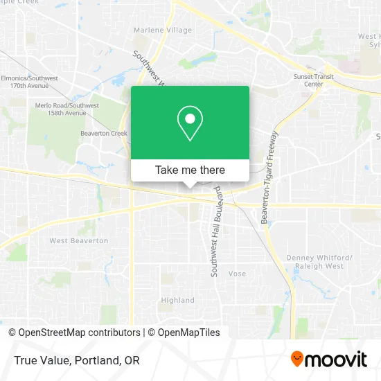 True Value map